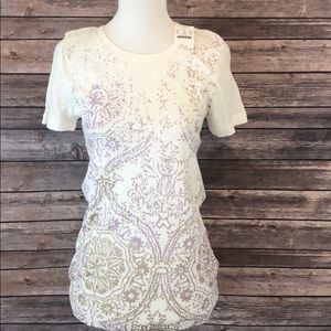 J.crew 100% cotton scoop neck shirt short sleeve